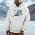 Cowgirl Riding Tiger Hell Cat Vintage Hoodie
