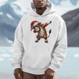 Dabbing Hereford Cattle Farmer Sunglasses Christmas Xmas Unisex Hoodie