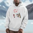 Faith Hope Love Snowman Jesus Dandelion Christian Christmas Unisex Hoodie
