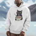 Cat Eating Ramen Vintage Japanese Noodles Hoodie