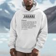 JAHARI Name Definition Phrase Customized Unisex Hoodie