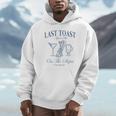 Last Toast On The Slopes Bachelor Skiing Bridal Party Bride Hoodie