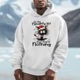 On The Naughty List I Regret Nothing Cat Christmas Lights Unisex Hoodie
