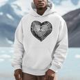 Outdoor Nature Lover Tree Ring Heart Earth Day Unisex Hoodie