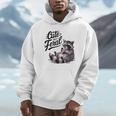 Panda Raccoon Graphic Unisex Hoodie - Cute & Edgy Halloween Wear