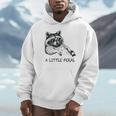 Raccoon Hoodie - Moonlit Trash Panda Design for Animal Lovers
