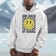 Retro 100 Days Of School Smile Face 100Th Day Of School Hoodie