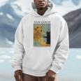 Van Gogh Black Cat With Sunflowers Cat Hoodie