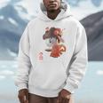 Year Of The Rabbit Chinese Zodiac Animal Horoscope Red Seal Unisex Hoodie
