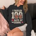 100 Days Of School Boys 100Th Day Of School Football Hoodie