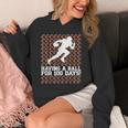 100 Days Of School Football Having A Ball 100 Days Smarter Hoodie