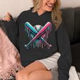 Baseball Drip For Boys Ice Cream Drip Youth Boys Baseball Hoodie