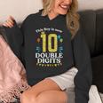 This Boy Is Now 10 Double Digits Crown 10Th Birthday Fiesta Hoodie