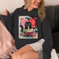 Cat Ramen Kawaii Cat Graphic Anime Valentines Day Hoodie