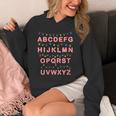 Christmas Alphabet Candy Cane Teachers Students Candy Cane Unisex Hoodie