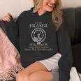 Clan Fraser Of Lovat Tartan Crest Thistle Vintage Hoodie