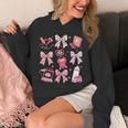 Coquette Bow Sonographer Valentine Ultrasound Tech Ob Tech Hoodie