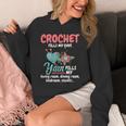 Crochet Yarn Fills My Days Yarn Fills Knitter Crochet Hoodie
