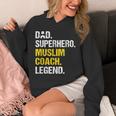 Dad Superhero Muslim Coach Muslim Coach Humor Islam Unisex Hoodie