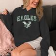 Distressed Eagles Vintage Flying Eagles Fly Bird Hoodie