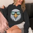 Eagles Lover Cool Bald Eagle's Head With Sunglasses Nature Hoodie