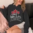 Freedom Convoy Canadian Trucker Maple Leave Unisex Hoodie