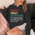 Grampie Know Everything Father's Day For Grandpa Hoodie
