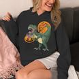 Halloween Dinosaur Pumpkin ScaryRex Boy Kid Dino Unisex Hoodie