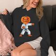 Halloween Karate Fighter Pumpkin Head Scary T-Shirt Unisex Hoodie