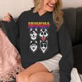 Huskiss Dogs Puppy Rock Rockin For Husky Lover Hoodie