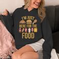 I'm Just Here For The Food Vintage Great For Food Lover Hoodie