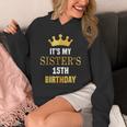 Its My Sister's 15Th Birthday 15 Years Old Golden Bday Hoodie