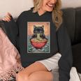 Kawaii Cat Anime Cat Ramen Graphic Japanese Hoodie