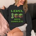 Level 100 Days Complete Gaming Pixel 100Th Days Of School Hoodie