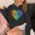 LGBTQ Pride I Love You Hand Sign Rainbow Heart ASL Ally Unisex Hoodie