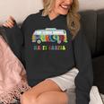 Little Hippie Vintage Bus Cute Tie Dyed Camper Hoodie