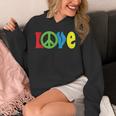 Love Peace Sign Symbol World Planet Freedom Hippie Kindness Unisex Hoodie