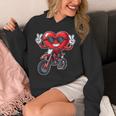 Motocross Heart Dirt Bike Valentines Day Motorcycle Boys Hoodie