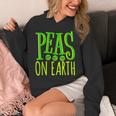 Peas On Earth Pea Lover Pun International Day Of Peace Unisex Hoodie