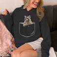 Pocket Raccoon Hoodie | Playful Unisex Raccoon Pocket Design
