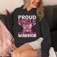 Proud Uncle Warrior Breast Cancer Awareness Hoodie
