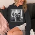Raccoon & Bigfoot Selfie Hoodie - Fun Raccoon Theme - Unisex Apparel