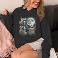 Raccoon Howling Moon Hoodie - Unique & Quirky Unisex Design