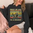 Retro Angry Raccoon Unisex Hoodie - Delightful Animal Quote