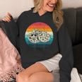 Retro Vintage Hognose Snake With Sunglasses Herpetology Unisex Hoodie