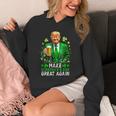 Make Saint Patrick's Day Great Again Usa Flag Trump Hoodie
