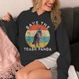 Save the Trash Panda Raccoon Hoodie - Vintage Sunset Unisex