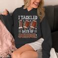I Tackled 100 Days School Football 100Th Day Of School Boys Hoodie