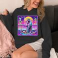 Vaporwave Raccoon Retrowave Synthwave Raccoon Meme Unisex Hoodie