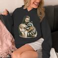 Vintage Distressed Jesus Raccoon Hug Unisex Hoodie for Raccoon Lovers